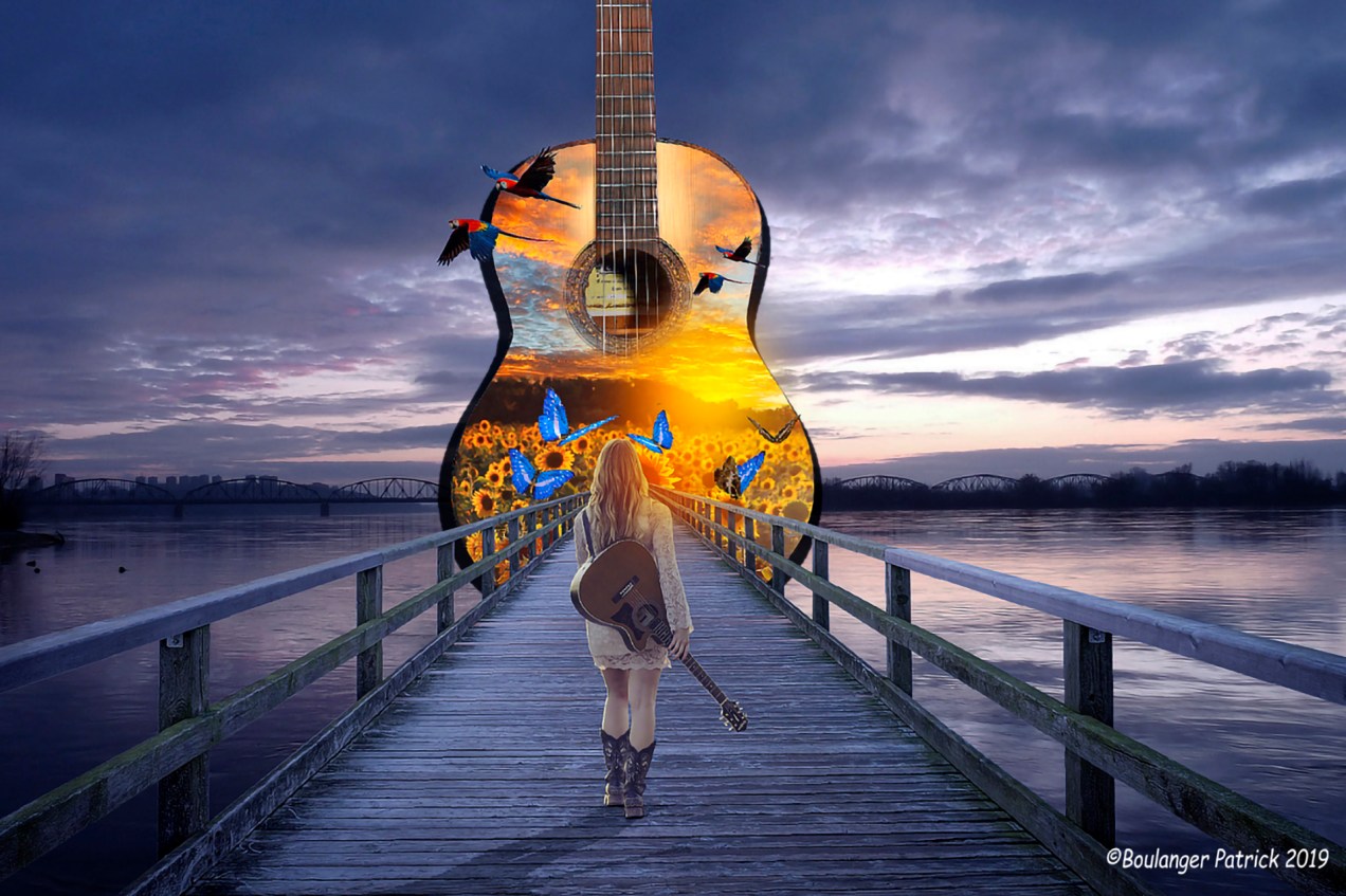 la fille a la guitare