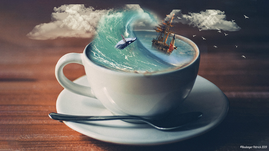 coup de vent dans la tasse