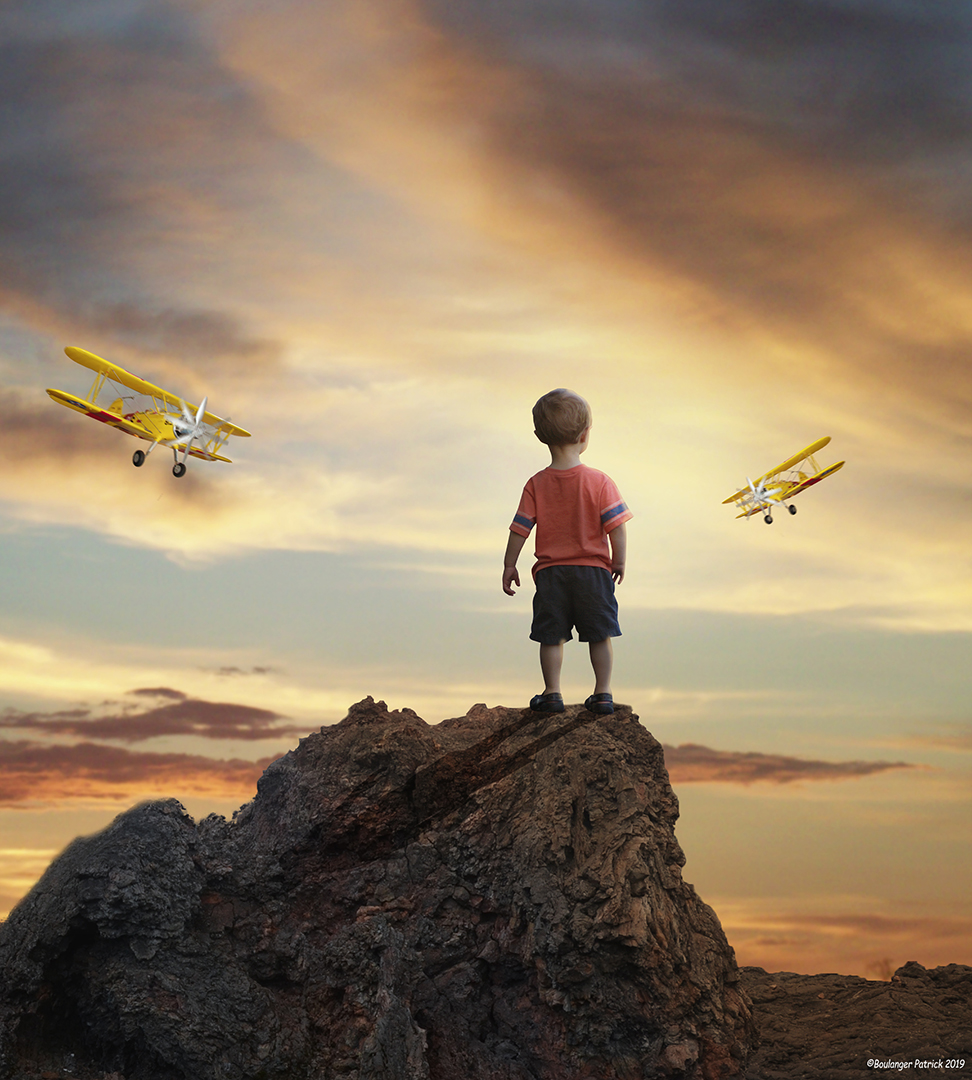 l enfant et les avions