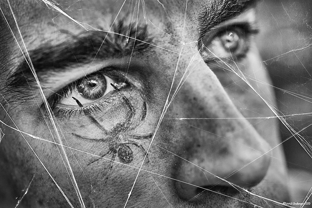 Macro shot of man's eye